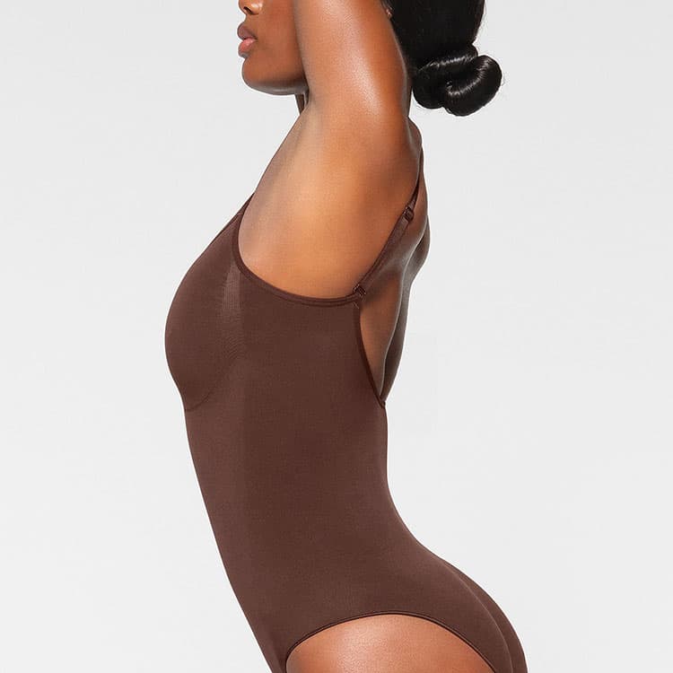 SKIMS Seamless Sculpt Brief Bodysuit Cocoa