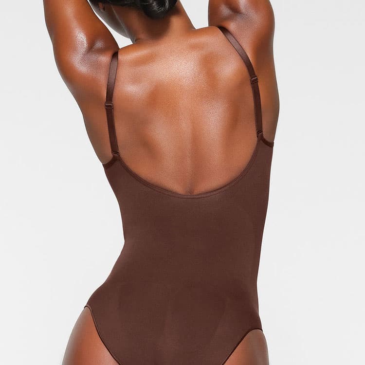 SKIMS Seamless Sculpt Brief Bodysuit Cocoa