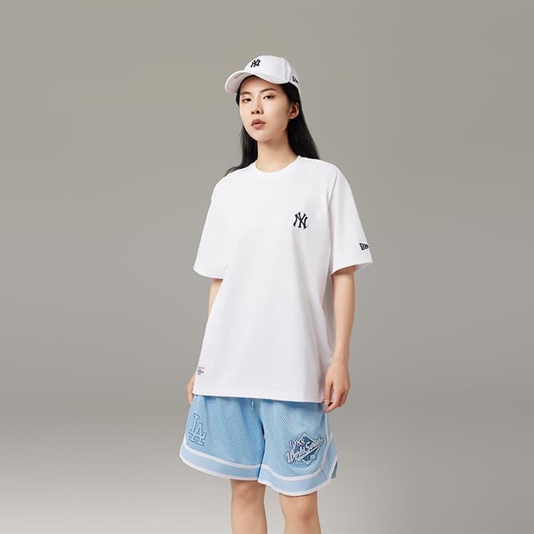 New Era x MLB SS24 Floral Logo T-Shirt White