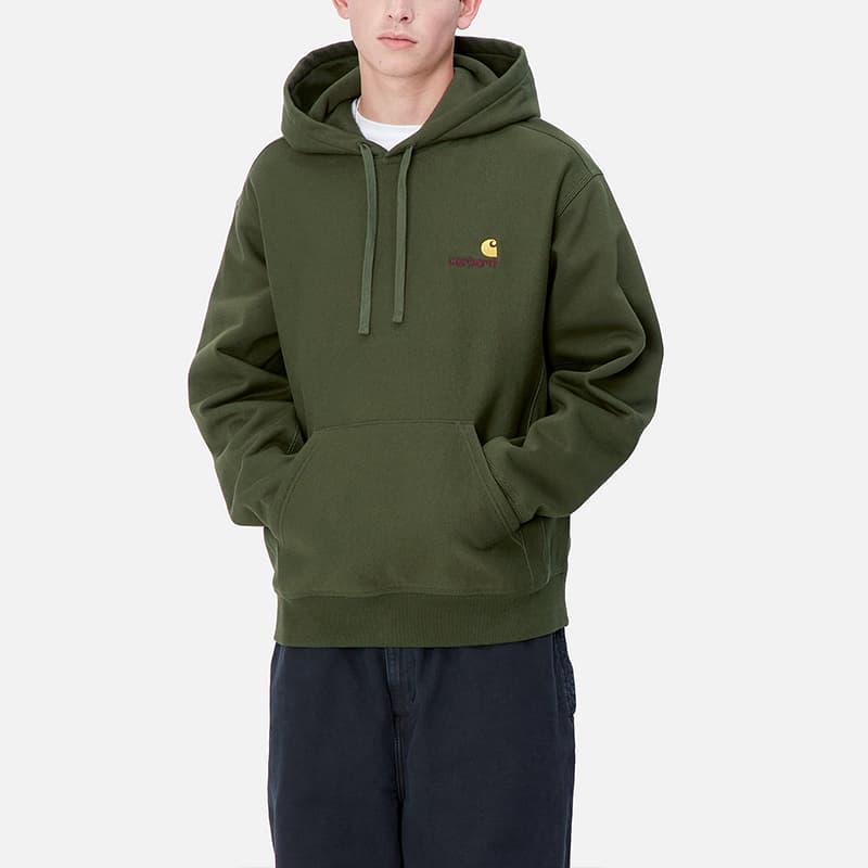 Carhartt WIP American Script FW24 Hoodie Green