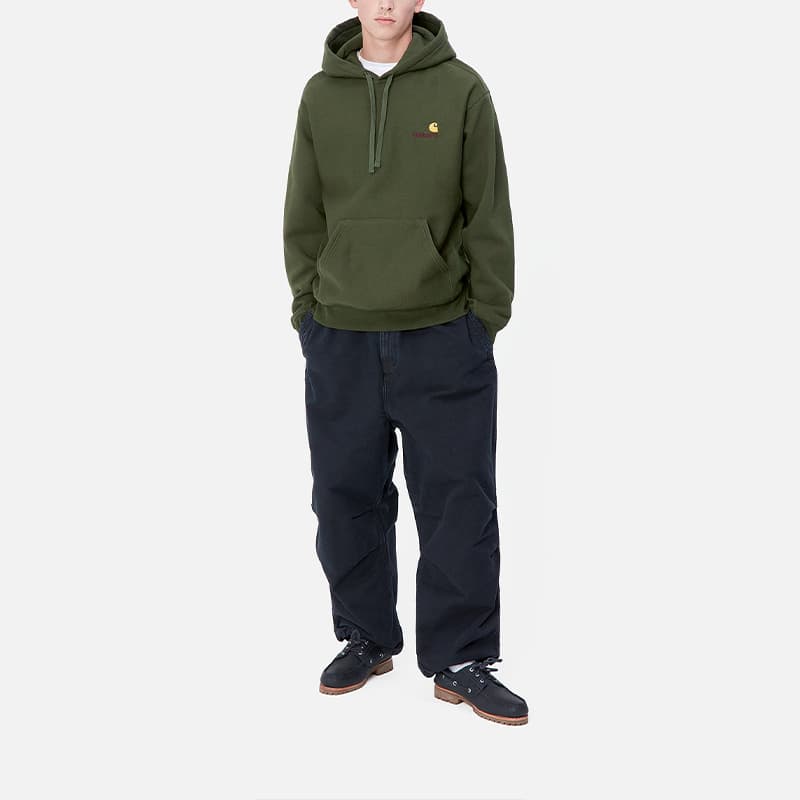 Carhartt WIP American Script FW24 Hoodie Green