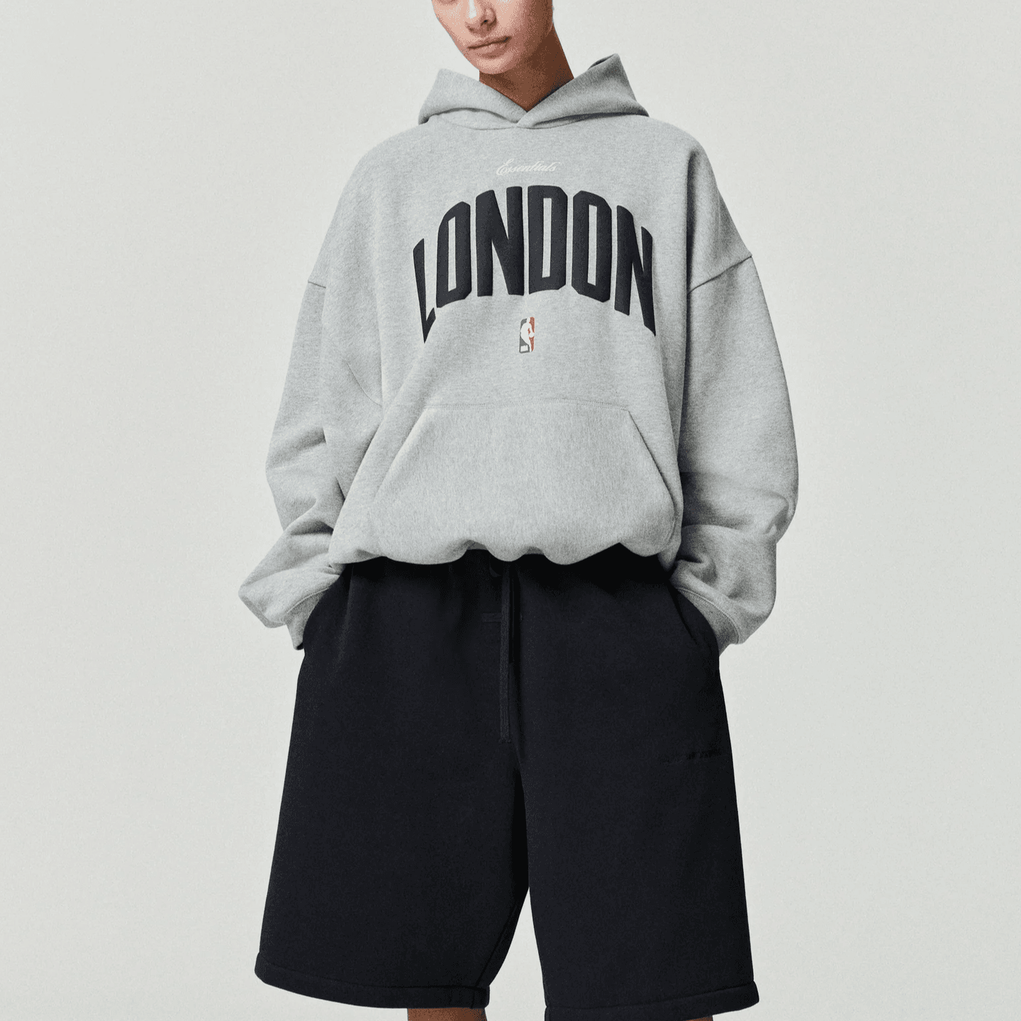 Essentials NBA SS26 London 90s Hoodie logo
