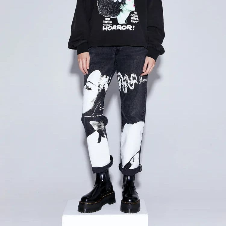 Levis Straight Jeans Black