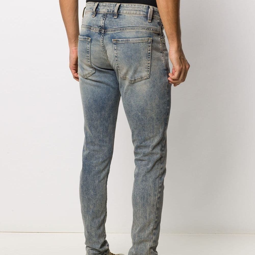 REPRESENT FW21 Logo Skinny Jeans Blue