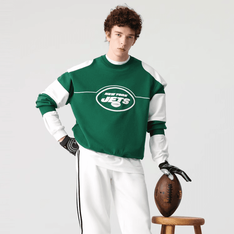 PEACEBIRD MEN x NFL Pullover Sweatshirt Green