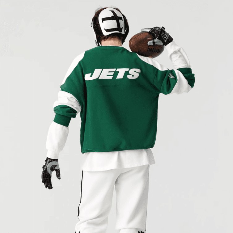 PEACEBIRD MEN x NFL Pullover Sweatshirt Green