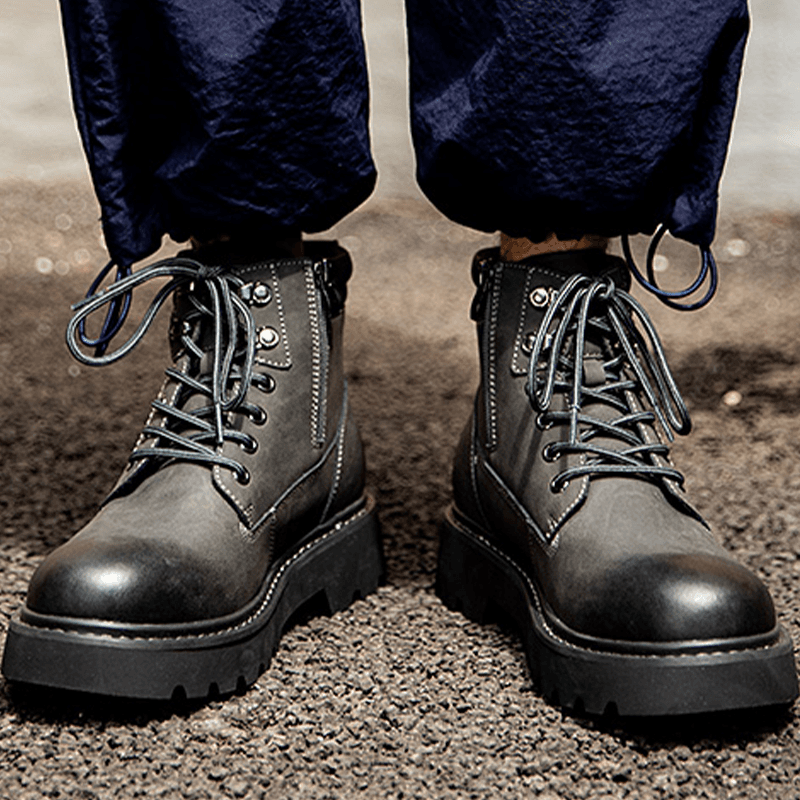 Jeep Martin Boots Grey Black