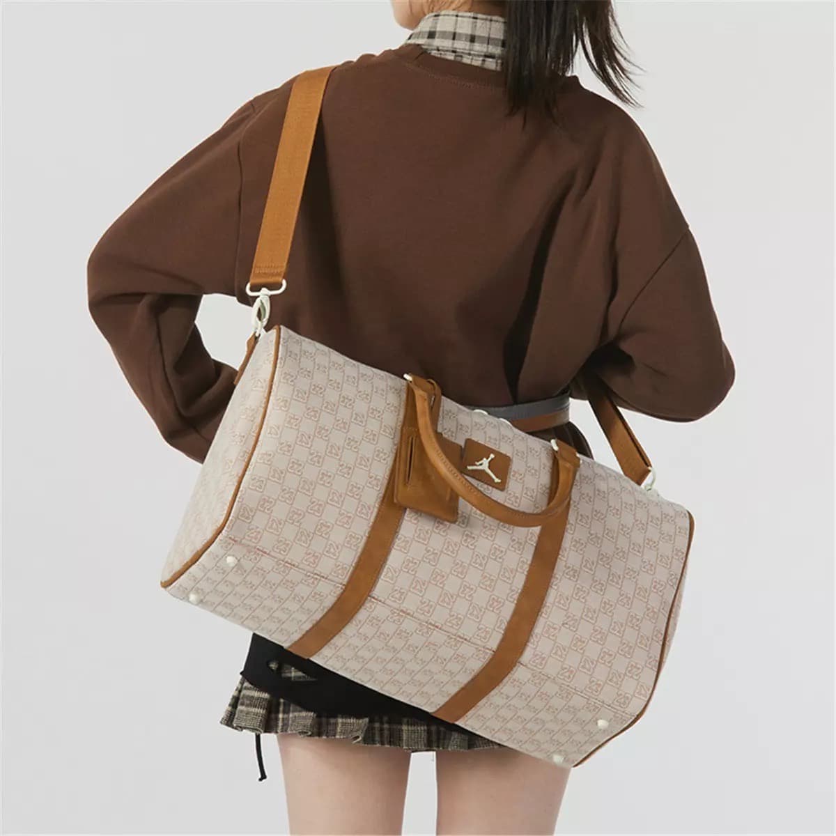 Jordan Chessboard Duffel Beige/Cream