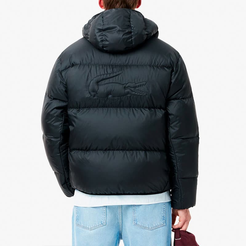 Lacoste Hooded Down Jacket Black