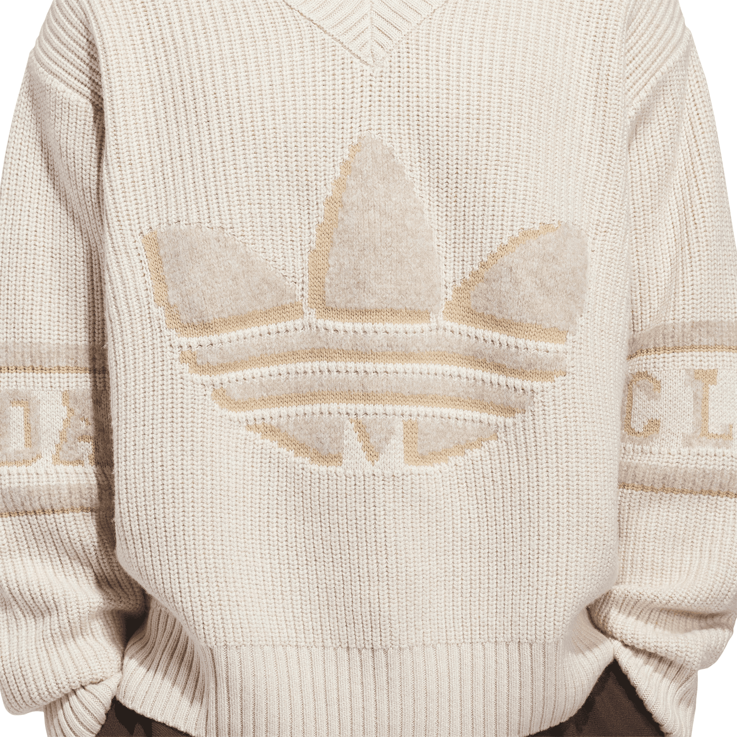 adidas Originals CLOT FW25 SST Crochet TT V-Neck Sweater