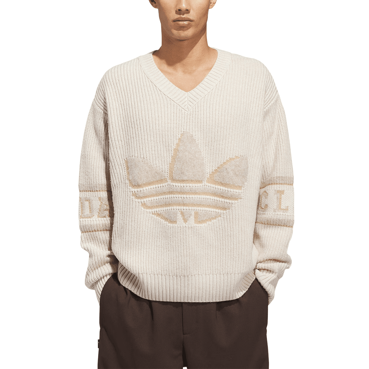 adidas Originals CLOT FW25 SST Crochet TT V-Neck Sweater