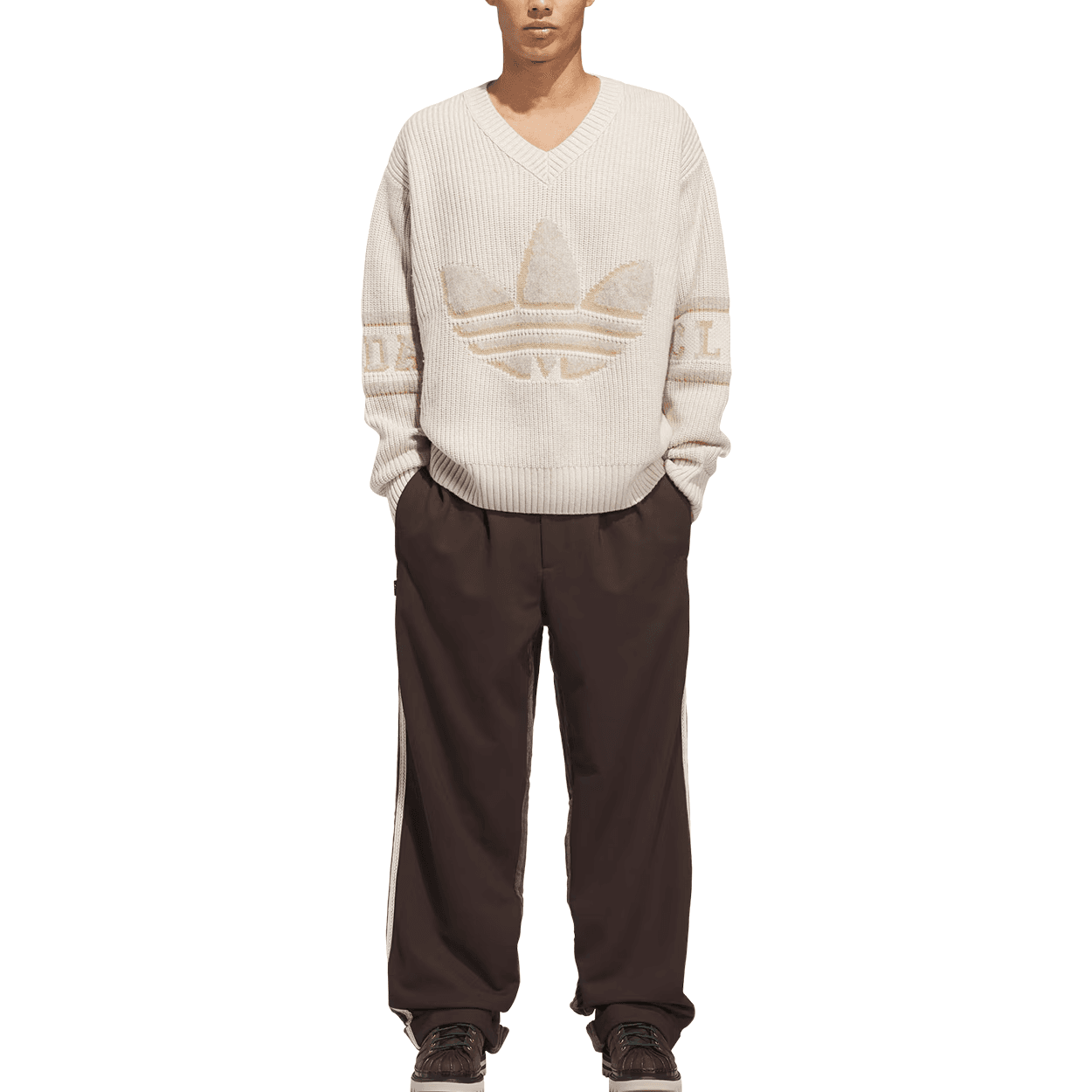 adidas Originals CLOT FW25 SST Crochet TT V-Neck Sweater
