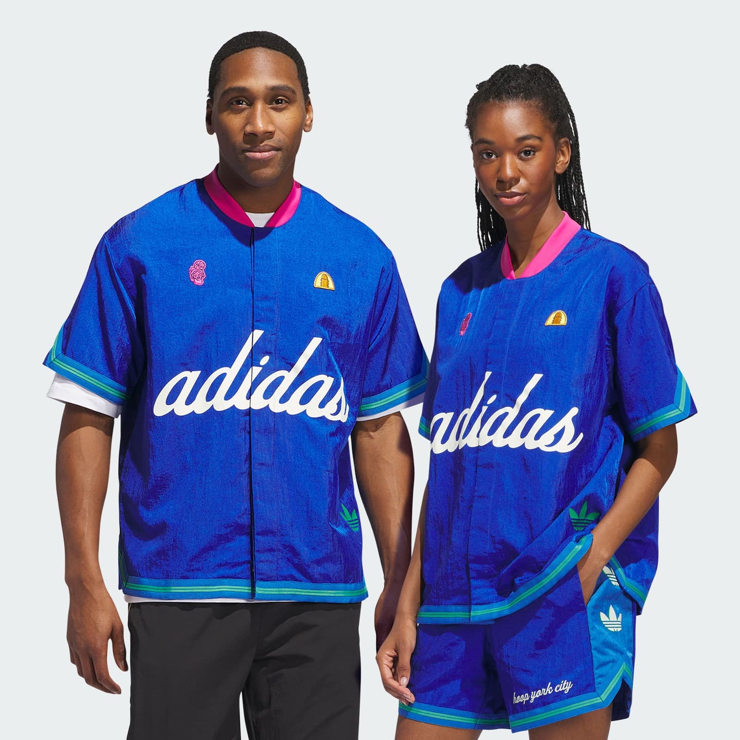 adidas originals HOOP YORK CITY WARM-UP TOP logo