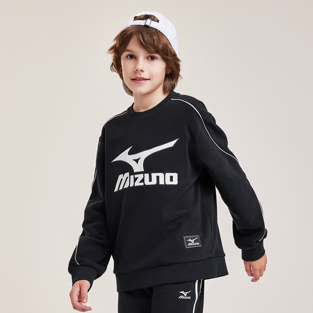 Mizuno Logo Crewneck Sweatshirt Kids