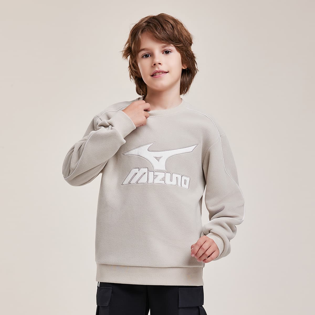 Mizuno Logo Crewneck Sweatshirt Kids