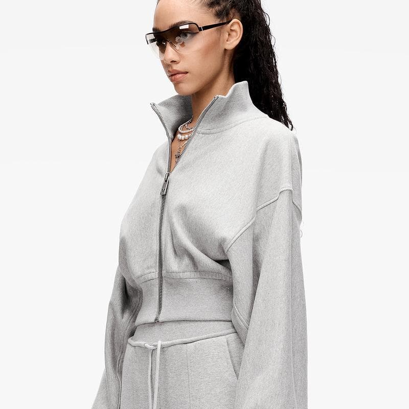 Miss Sixty Solid Zip Sweatshirt
