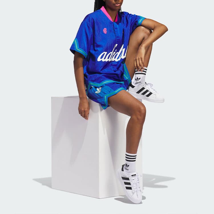 adidas originals HOOP YORK CITY WARM-UP TOP logo