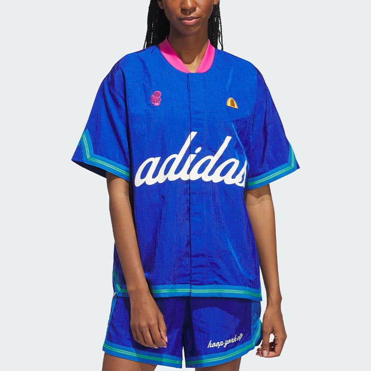 adidas originals HOOP YORK CITY WARM-UP TOP logo