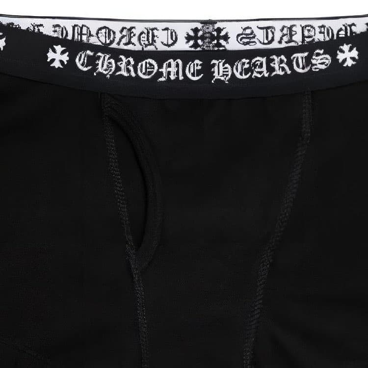 Chrome Hearts Logo Embroidered Boxers Black
