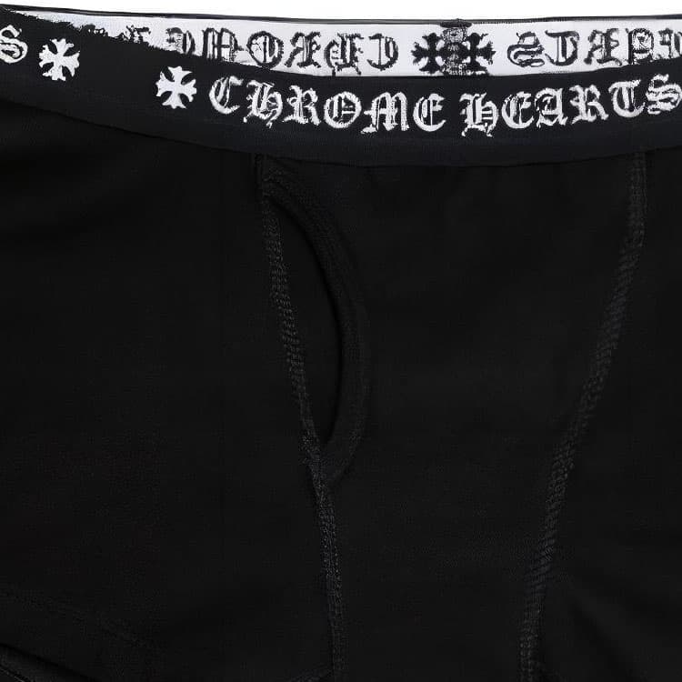 Chrome Hearts Logo Embroidered Boxers Black