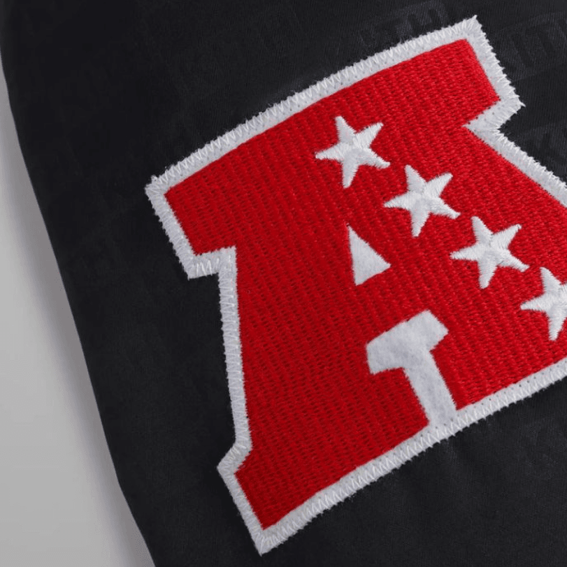KITH x NFL FW23 Raiders Satin Bomber Jacket LogoLogo
