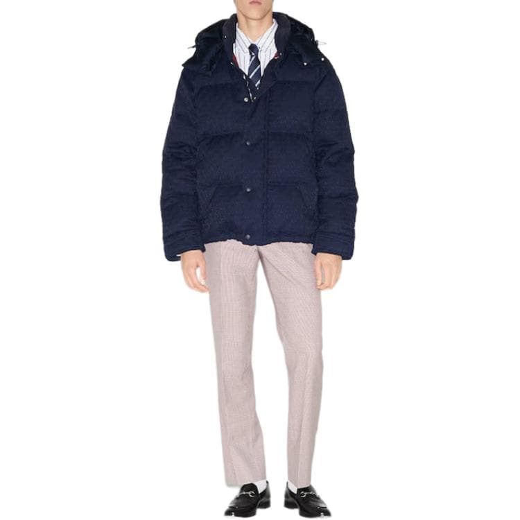 GUCCI SS25 Printed Zip Detachable Hood Jacket