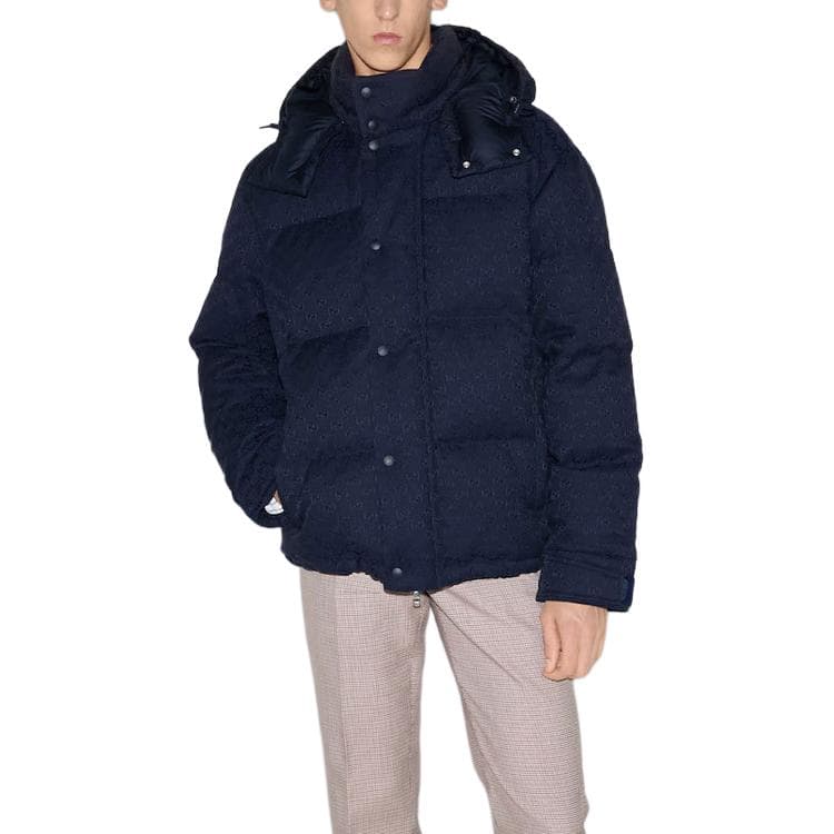 GUCCI SS25 Printed Zip Detachable Hood Jacket