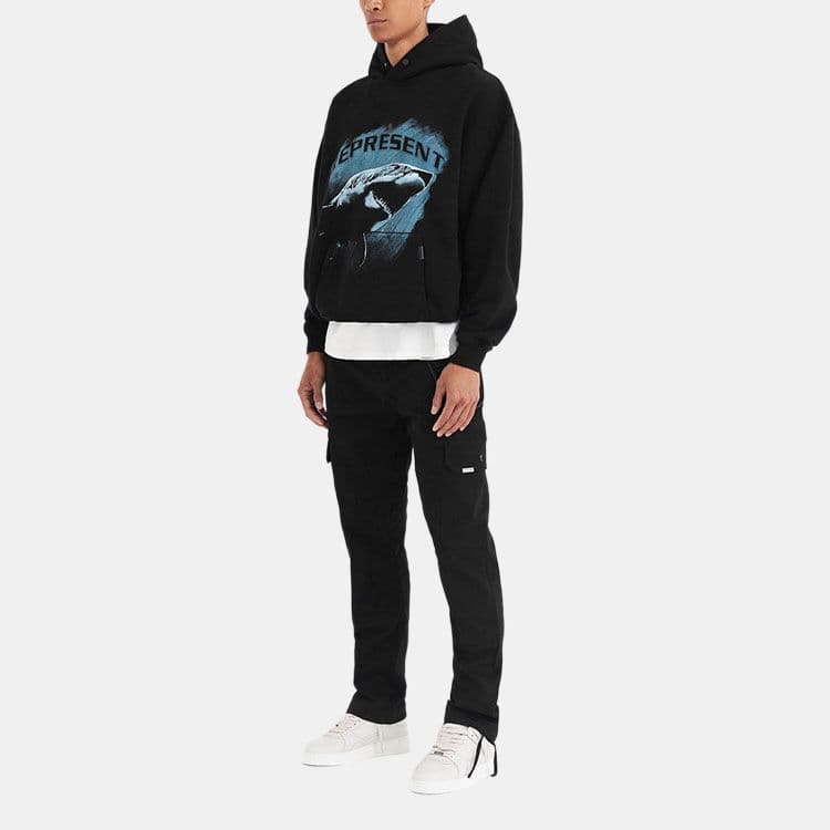 REPRESENT FW22 Shark Print Pullover Black