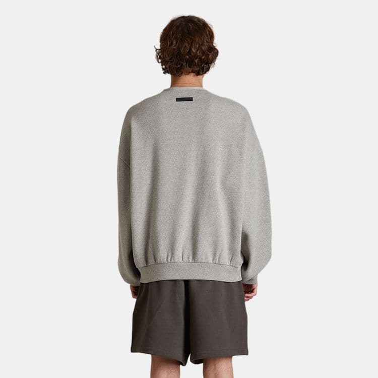 Fear of God Essentials SS24 Crewneck Sweater Dark Heather Oatmeal