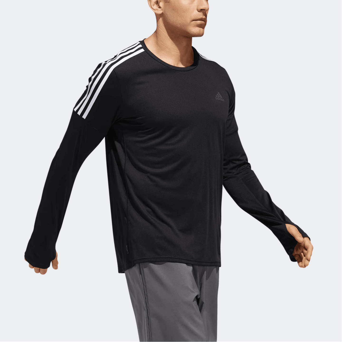 adidas RUNNING 3-STRIPES TEE T