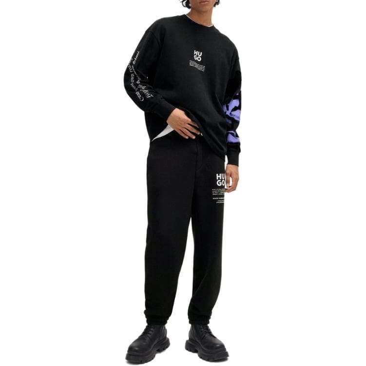 HUGO BOSS Logo Crewneck Sweatshirt Black