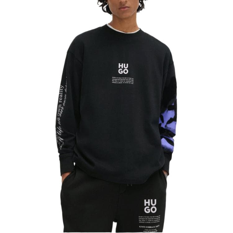 HUGO BOSS Logo Crewneck Sweatshirt Black