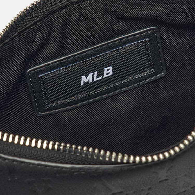MLB Monogram Shoulder Bag Black Gold