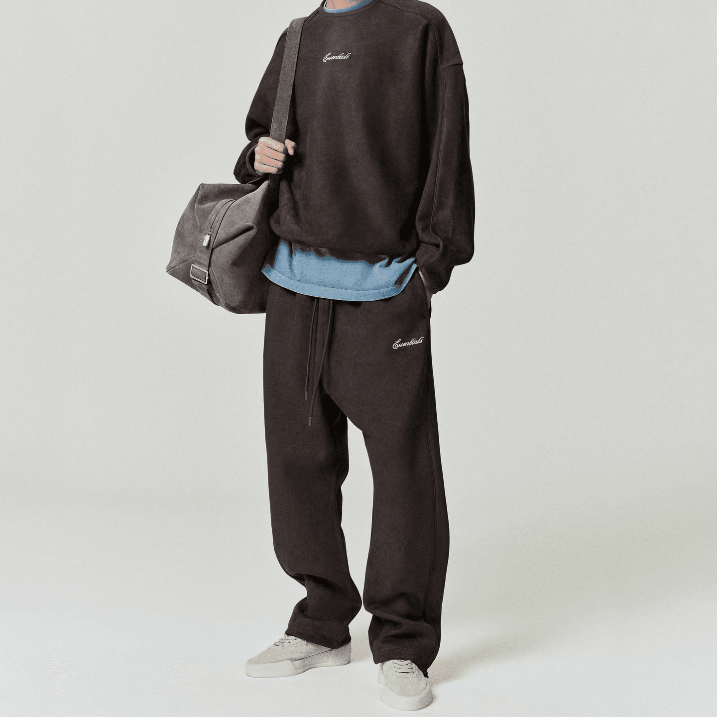 Essentials SS26 SS26 Suede Fleece Signature Relaxed Pant