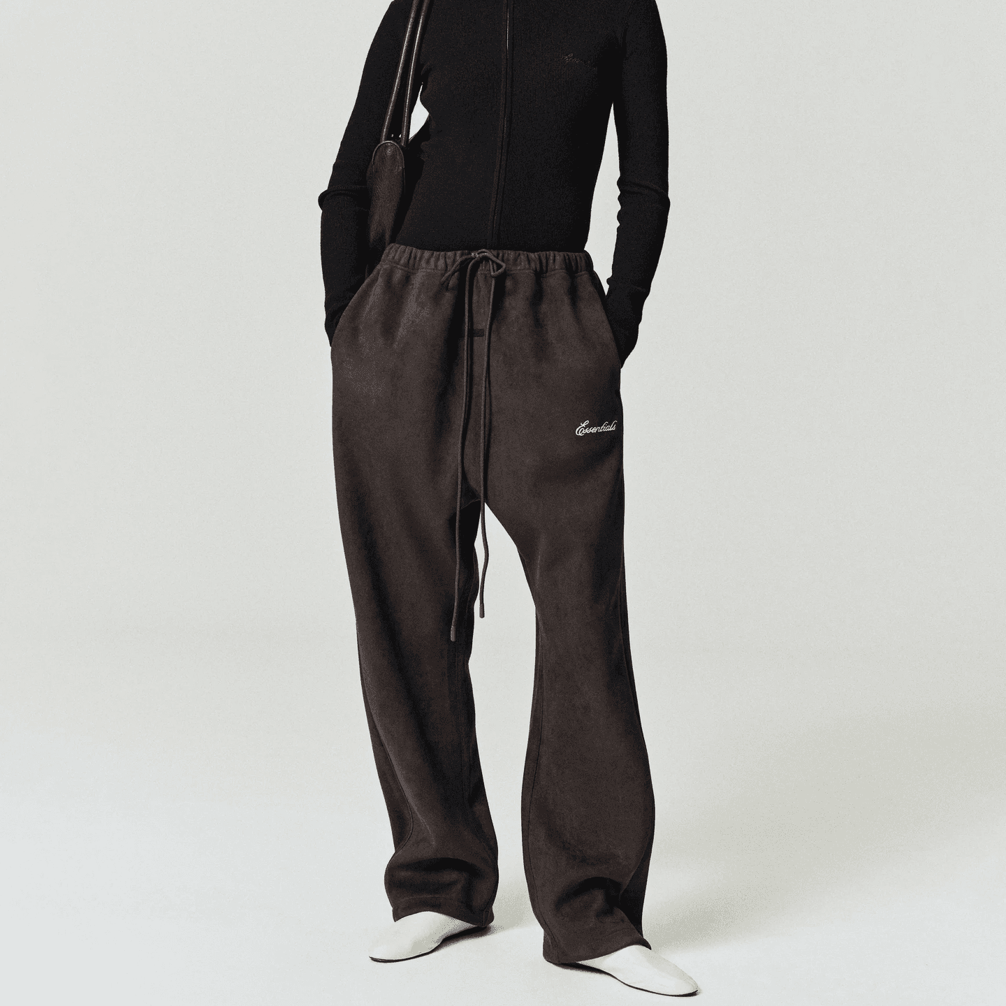 Essentials SS26 SS26 Suede Fleece Signature Relaxed Pant