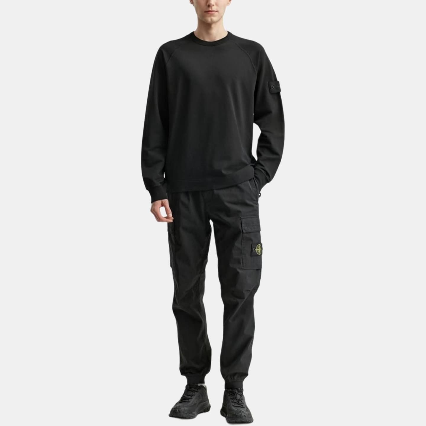 Stone Island Ghost Pieces Black Label Sweatshirt