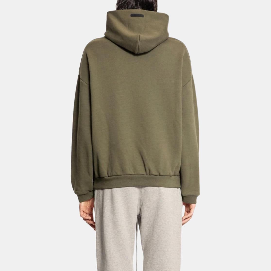 Fear of God Essentials Fleece Hoodie Military