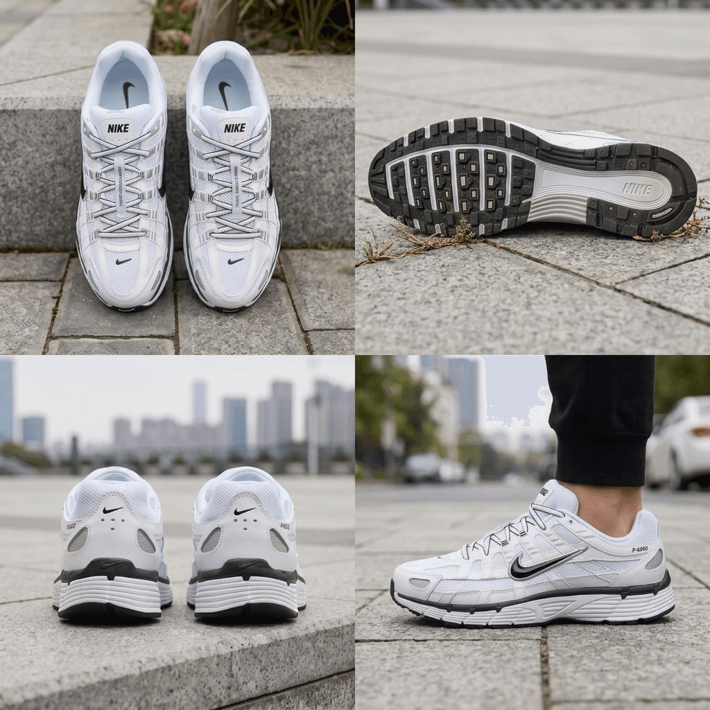 Nike P-6000 Silver White