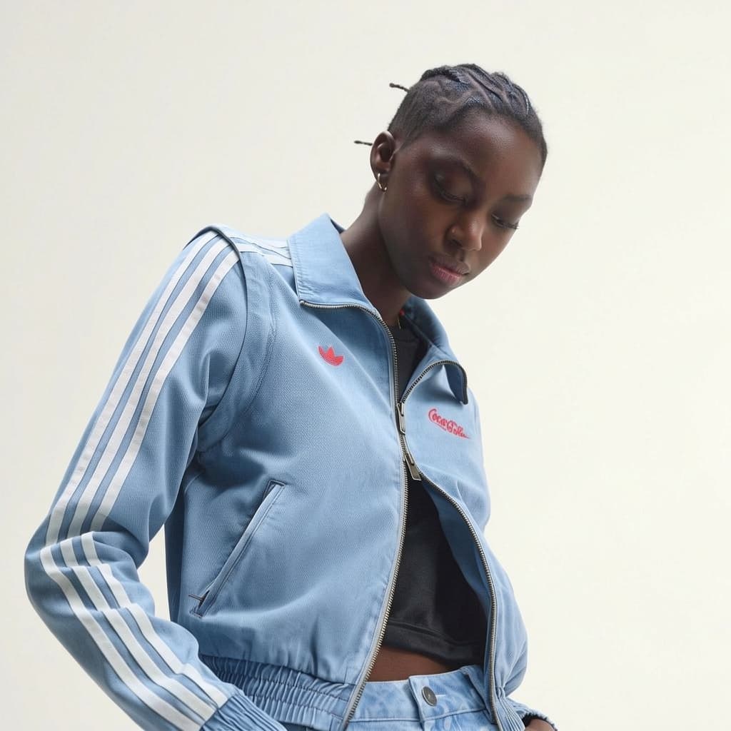 adidas originals Coca-Cola Firebird REG DENIM TRACK TOP