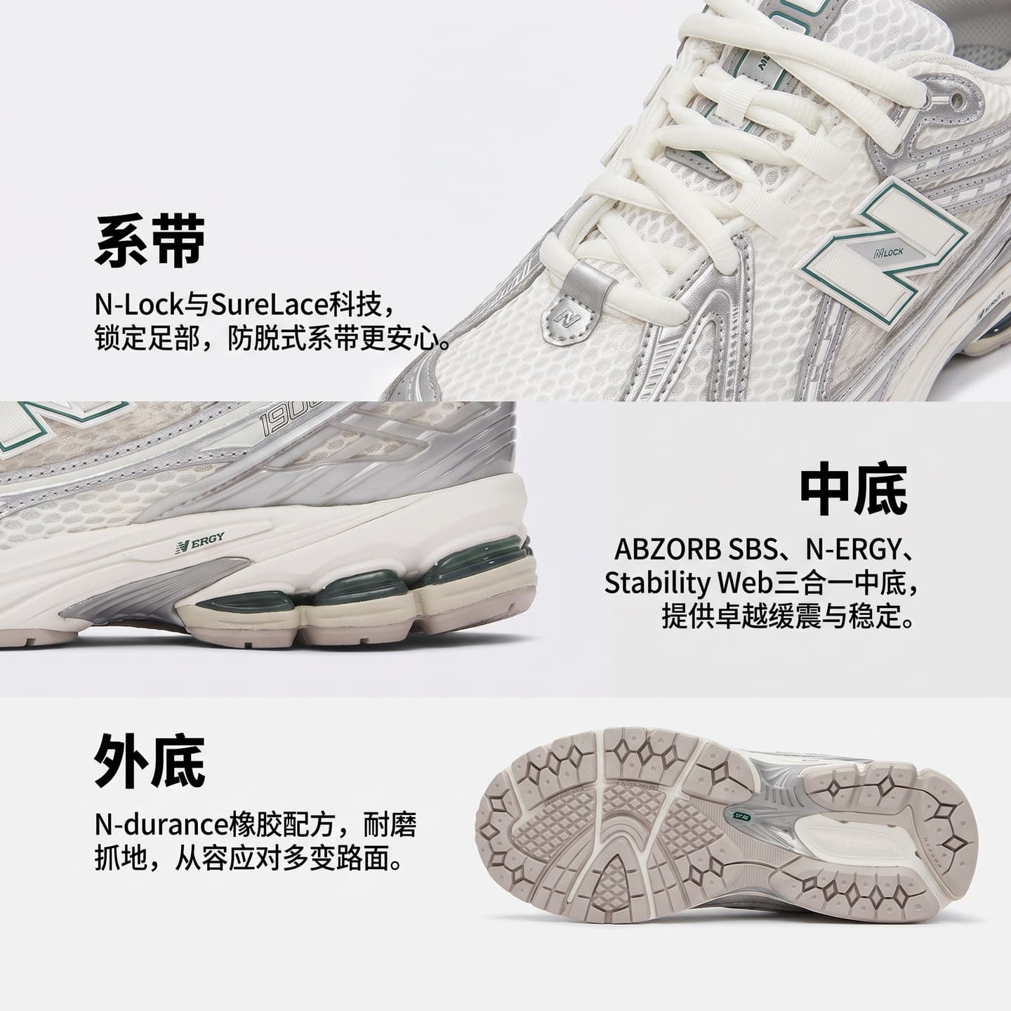 New Balance 1906R White Silver