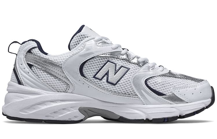 New Balance 530 White Silver Navy