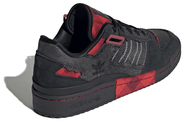adidas Forum Exhibit Low Black Red