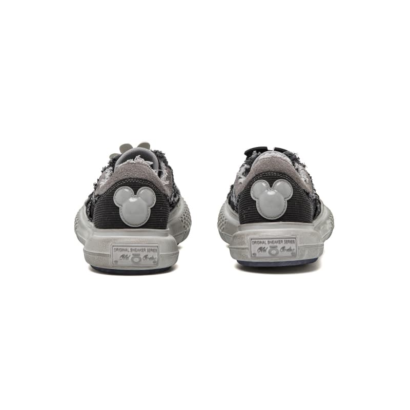 Disney x OLD ORDER Low Top Canvas Shoes Dirty Black