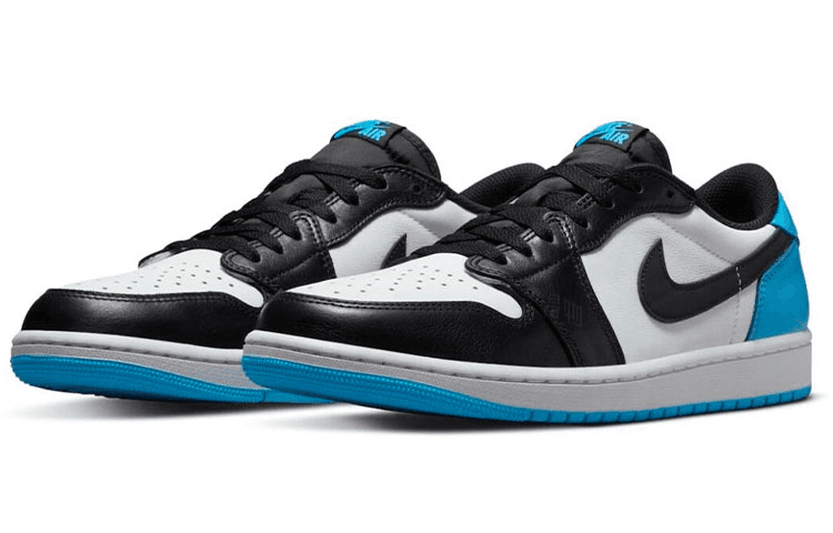 Jordan Air Jordan 1 Low "Black and Dark Powder Blue"
