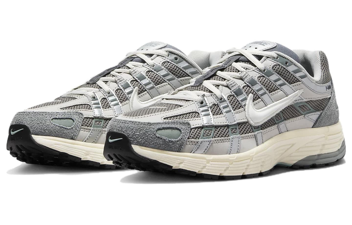 Nike P-6000 White Silver