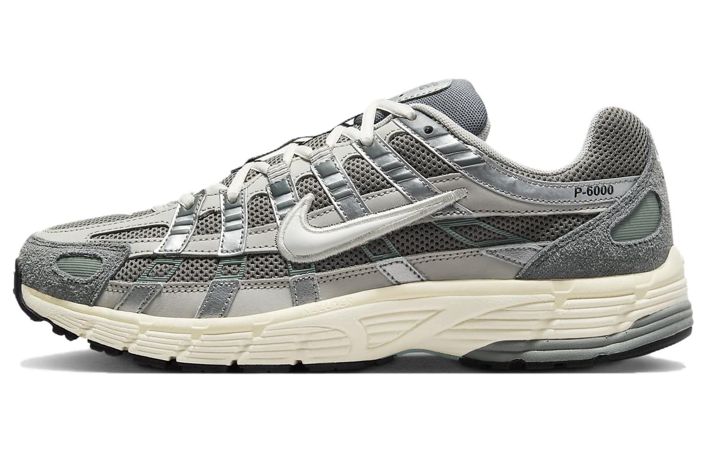 Nike P-6000 White Silver